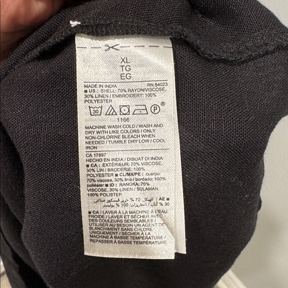 Old Navy Black Embroidery Dress - Picture 5 of 5